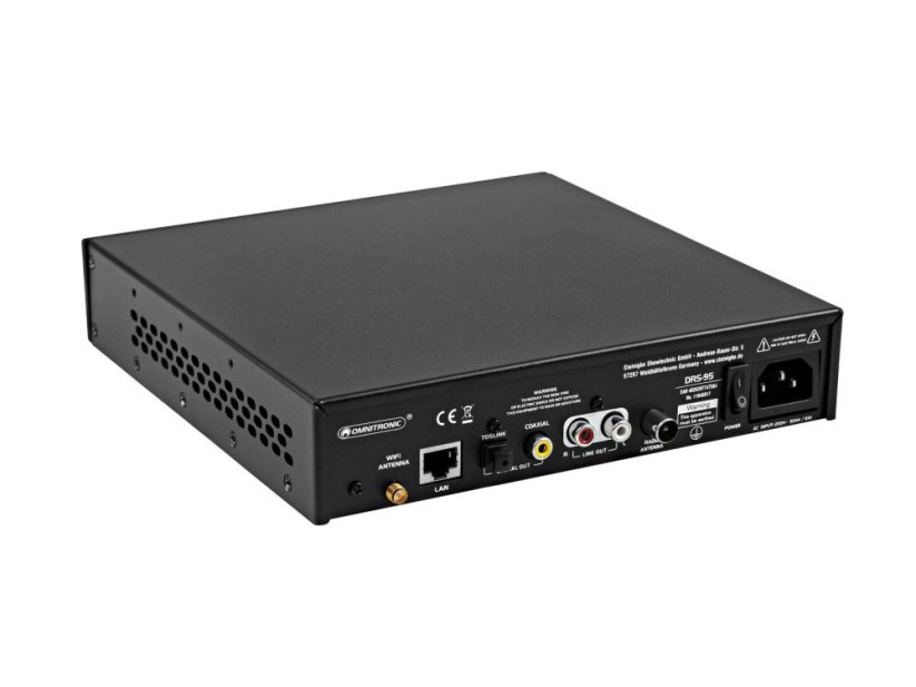 Omnitronic DRS-95, internetové rádio s DAB+ a Bluetooth