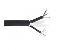 Helukabel DMX + Power kabel, 1x2x0,25 mm + 3x1,5 mm, černý, 100 m role