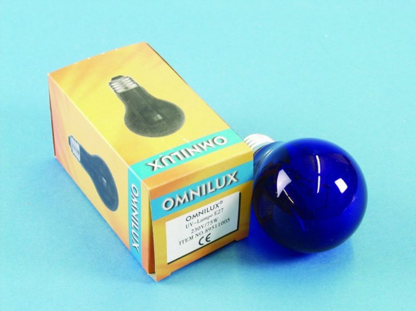 Omnilux UV A19 žárovka 75W E-27