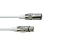 Eurolite DMX kabel XLR 3pin 5m bílý