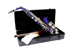 Dimavery SP-30 Es alt saxofon, modrý