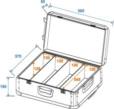 CD Case černý s kolečky, 120 CD