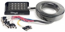 Stagg SSB-15/16X4XH, multicore kabel, 16x XLR M/4x XLR F, 15 m