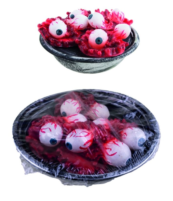 Halloween miska s očními bulvami
