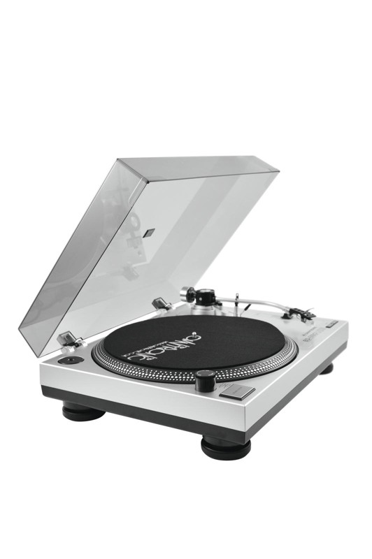 Omnitronic BD-1380 USB, gramofon s řemínkovým pohonem, stříbrný