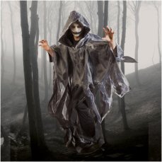 Kostým Ghoul s kápí šedý, pro dospělé