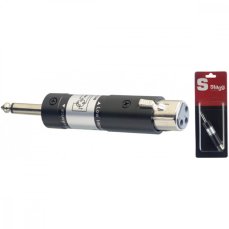Stagg AC-HIGH/1H, adaptér XLR symetrický - Jack 6,3 mono Stagg AC-HIGH/1H, adaptér XLR symetrický - Jack 6,3 mono