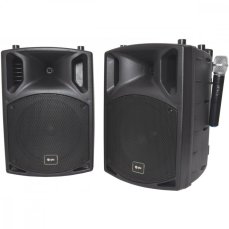 QTX PAV10, mobilní 10" zvukový systém CD/DVD/MP3/BT/2x UHF, 100W QTX PAV10, mobilní 10" zvukový systém CD/DVD/MP3/BT/2x UHF, 100W