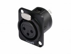 Hicon XLR mounting plug 3pin HI-X3DF-G