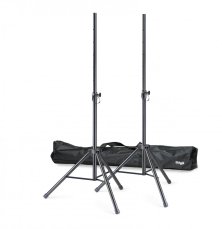 Stagg SPSQ10 SET, sada reproduktorových stojanů v přepravním obalu, 113-187 cm, 50 kg