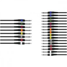 Snake kabel 8x Jack 6,3 stereo - 16x Jack 6,3 mono, 15 m Snake kabel 8x Jack 6,3 stereo - 16x Jack 6,3 mono, 15 m