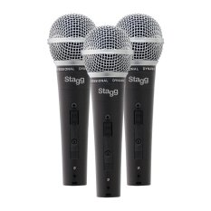 Stagg SDM50-3, sada dynamických mikrofonů