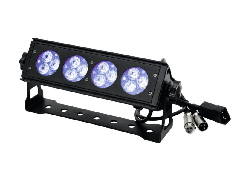 Praktická profesionální světelná lišta s UV LED  EUROLITE LED ACS BAR-12 UV 12x1W