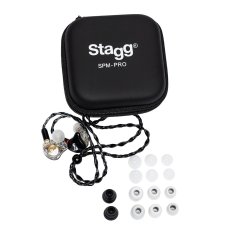Stagg SPM-PRO BK, 3-driver in-ear sluchátka, černá