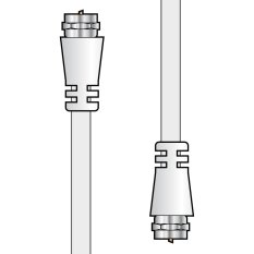 AV:link kabel koaxiální 1x samec - 1x F konektor samec, 2m