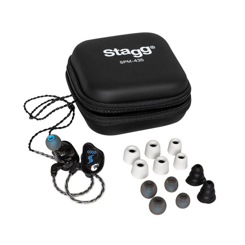 Stagg SPM-435 BK, 4-driver in-ear sluchátka, černá