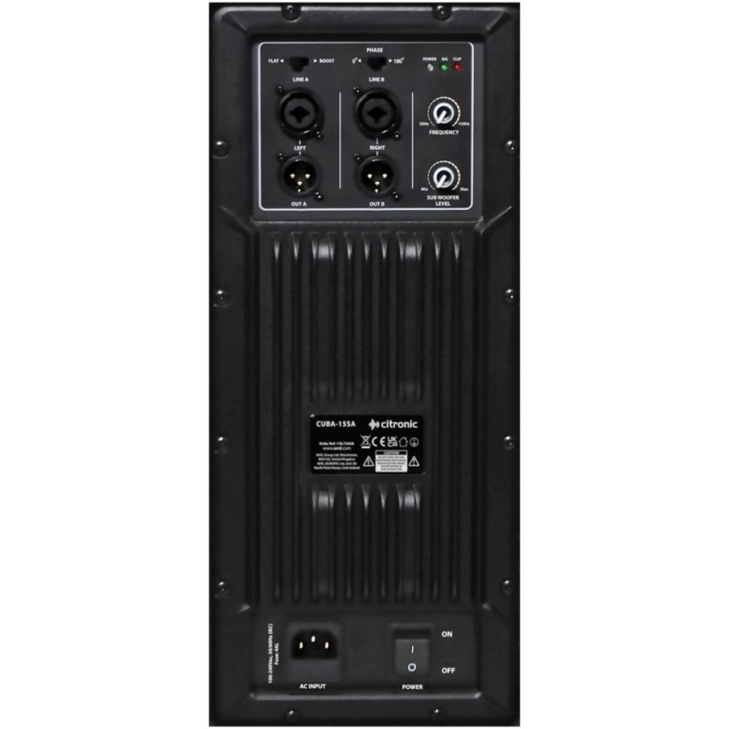 Citronic CUBA-15SA, aktivní 15" subwoofer, 800W