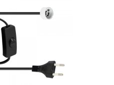 EUROLITE GU-10 Zásuvkový napájecí kabel, zástrčka, vypínač EUROLITE GU-10 Zásuvkový napájecí kabel, zástrčka, vypínač