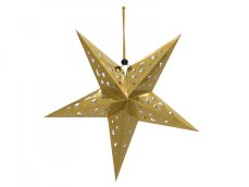 Star Lantern, papírová hvězda 75cm, zlatá
