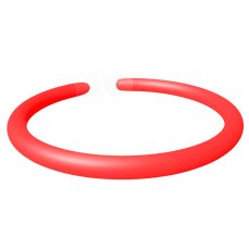 Svítící tyčinky, náramek, 100 ks, 20 cm, červené