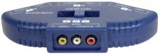 AV:link Audio/Video input selector, 3 cestný, modrý - rozbaleno (SA128553)