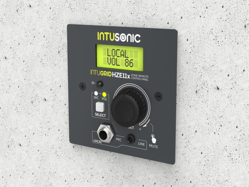 INTUSONIC HZE11 Zónový dálkový ovládací panel