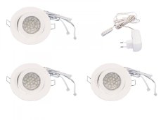 Eurolite LED DL-105-19-WH- bílé, bílé LED - poškozeno (51935600)