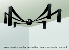 Halloween dekorace závěsný pavouk