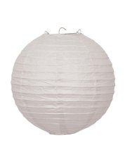 Lampion papírový 25 cm, bílý