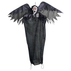 Halloween okřídlená kostra se zářícíma očima, 120 cm Halloween okřídlená kostra se zářícíma očima, 120 cm