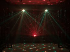 Eurolite LED Half Ball 6x 1W RGBAW DMX, paprskový efekt Eurolite LED Half Ball 6x 1W RGBAW DMX, paprskový efekt