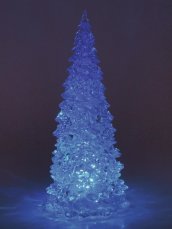 LED RGB umělý vánoční stromek střední, 23,5 cm