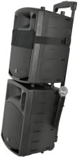 QTX PAV8, mobilní 8" zvukový systém CD/DVD/MP3/BT/2x UHF, 100W QTX PAV8, mobilní 8" zvukový systém CD/DVD/MP3/BT/2x UHF, 100W
