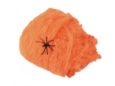 Halloween pavučina oranžová, 100g, UV aktivní Halloween pavučina oranžová, 100g, UV aktivní