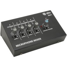 QTX MM41 Kompaktní mikrofonní směšovač, 4 vstupy