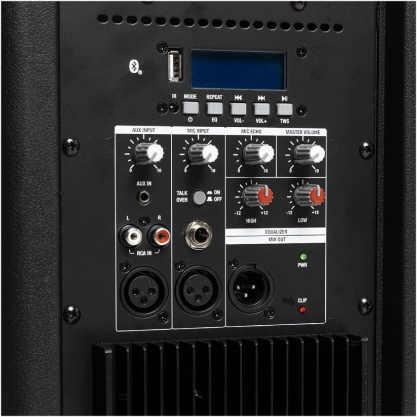 Stagg AS12, aktivní 12" reprobox MP3/BT/USB/TWS, 150W
