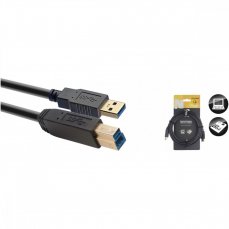 Stagg NCC3U3AU3B, kabel USB 3.0 USB/USB, 3m