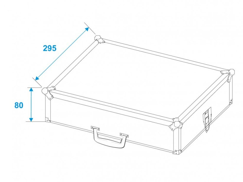 ROADINGER Flightcase 1x Easy Show