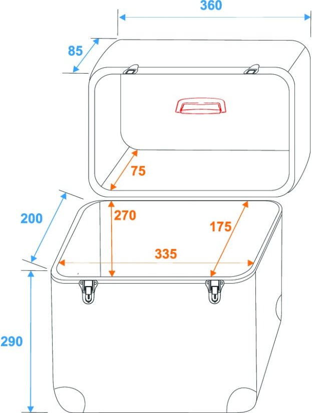 LP case profi ALU Battle/Booking, case na LP desky
