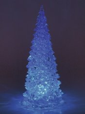 LED RGB umělý vánoční stromek střední, 23,5 cm