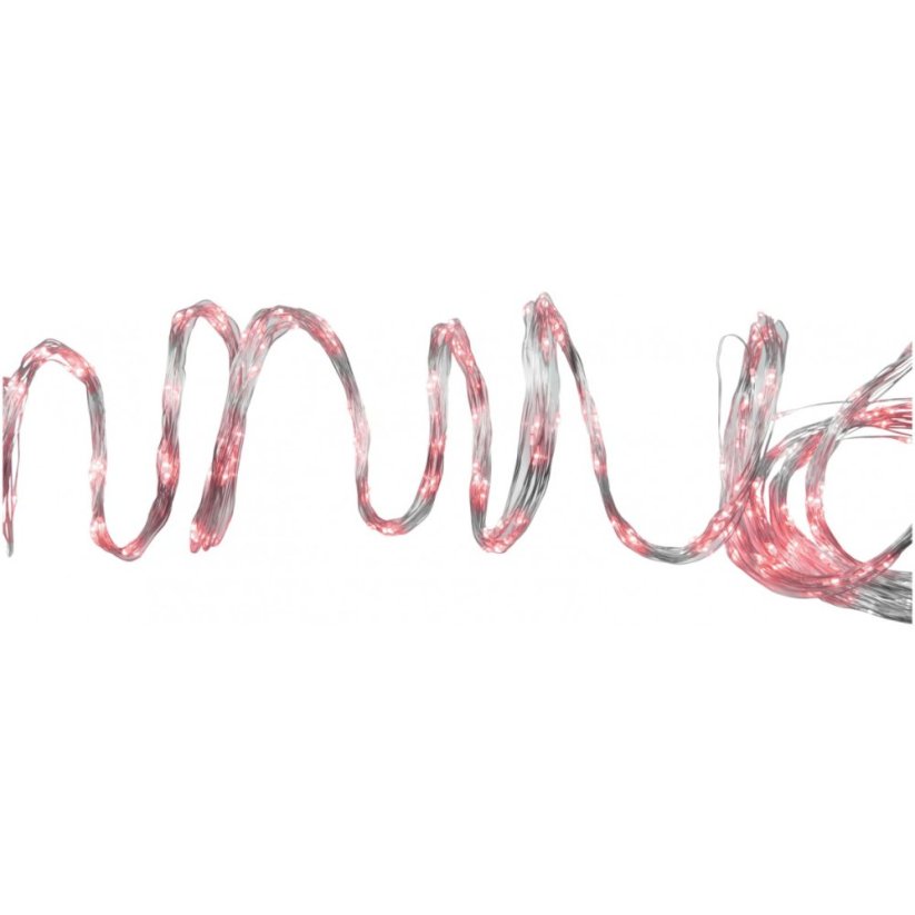 Eurolite 360 LED Cascade, světelný řetěz, teplá červená, 3 m