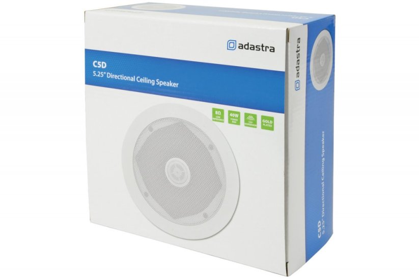 Adastra C6D, 2-pásmový podhledový 6.5" reproduktor, 50W, bílý