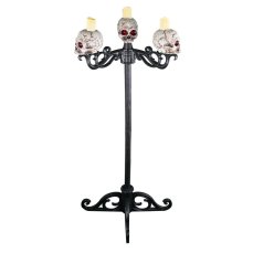 Halloween svítící svícen z lebek Halloween svítící svícen z lebek