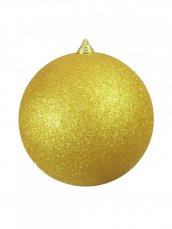 Vánoční dekorační ozdoba, 20 cm, zlatá se třpytkami, 1 ks