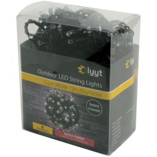 Lyyt BLS120CW světelný řetěz na baterie s časovačem, 120x LED studená bílá Lyyt BLS120CW světelný řetěz na baterie s časovačem, 120x LED studená bílá