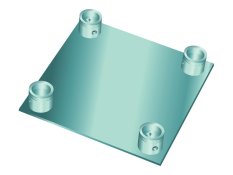Alutruss Quadlock koncová deska QQGP