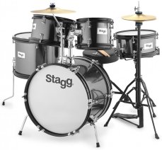 Stagg TIM JR 5/16B BK, dětská bicí sada, černá