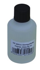 Eurolite UV aktivní razítkovací barva, transparentní modrá, 50ml