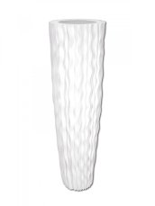 Lamella designový květináč 140cm, bílý