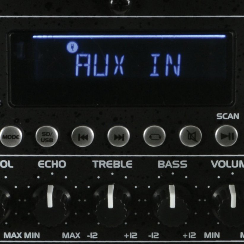 QTX QX12PA-PLUS, mobilní 12" zvukový systém MP3/SD/USB/BT/FM/2x UHF
